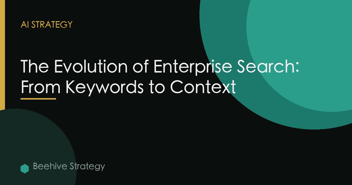 Evolution Enterprise Search Keywords To Context