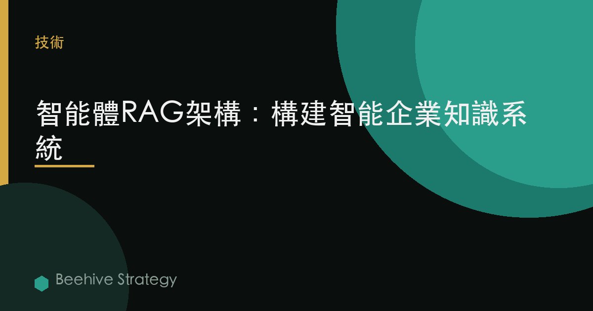 智能體RAG架構：構建智能企業知識系統 | Beehive