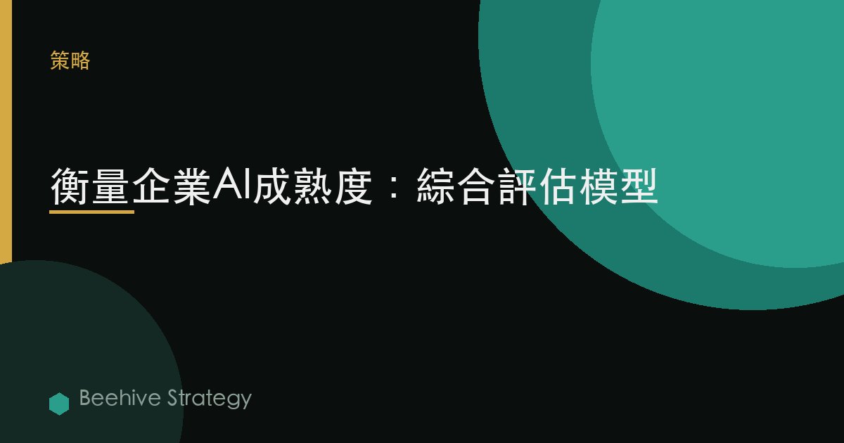 衡量企業AI成熟度：綜合評估模型 | Beehive